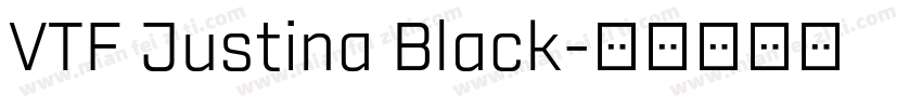 VTF Justina Black字体转换